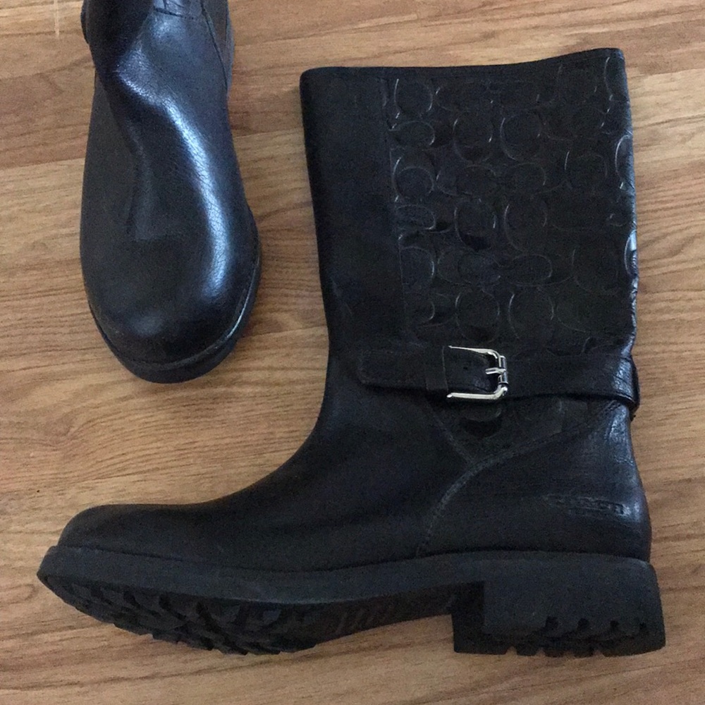 Coach Leather Boots Size 8 NWOT